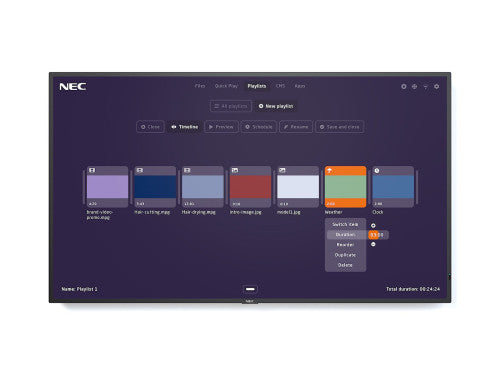 Sharp NEC MultiSync MA491-MPi4 Pantalla plana para señalización digital 124,5 cm (49") LCD 500 cd / m² 4K Ultra HD Negro Procesador incorporado 24/7 - imagen 1