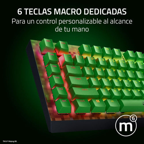 Razer TECLADO RAZER BLACKWIDOW V4 X GREEN SWITCH (US LAYOUT) (RZ03-04704100-R3M1) - imagen 3