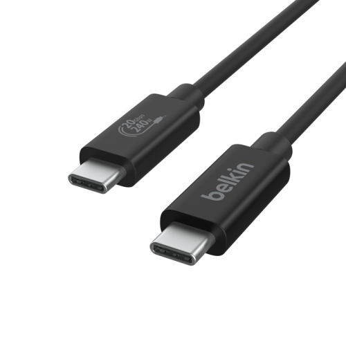 Belkin INZ004BT2MBK cable USB USB4 Gen 2x2 2 m USB C Negro - imagen 2