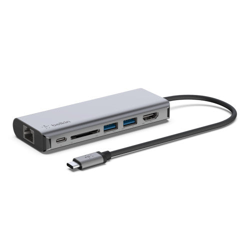Belkin AVC008BTSGY base para portátil y replicador de puertos USB 3.2 Gen 1 (3.1 Gen 1) Type-C Negro, Gris - imagen 1