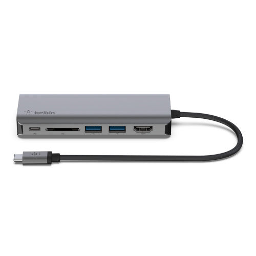 Belkin AVC008BTSGY base para portátil y replicador de puertos USB 3.2 Gen 1 (3.1 Gen 1) Type-C Negro, Gris - imagen 2