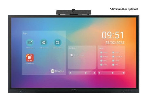 Sharp PN-LC862 Pantalla plana para señalización digital 2,18 m (86") LCD Wifi 450 cd / m² 4K Ultra HD Negro Pantalla táctil Procesador incorporado Android 11 16/7 - imagen 1