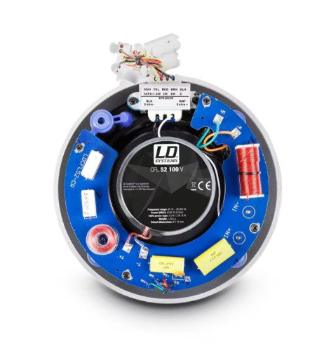 LD SYSTEMS INTEGRATION SERIE CONTRACTOR (LDCFL52100V) 5.25" FRAMELESS 2-WAY IN-WALL SPEAKER100 V WARRANTY 2 YEARS (PU6) - imagen 2