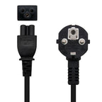 Nanocable Cable de Alimentación Trébol, CEE7 acodado/M-C5/H, Negro, 3 m - imagen 2