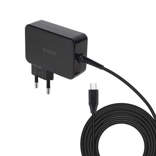 TooQ Cargador de portátil GAN USB-C PD 100W, Negro - imagen 1