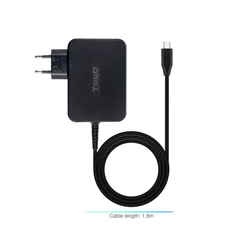 TooQ Cargador de portátil GAN USB-C PD 100W, Negro - imagen 2