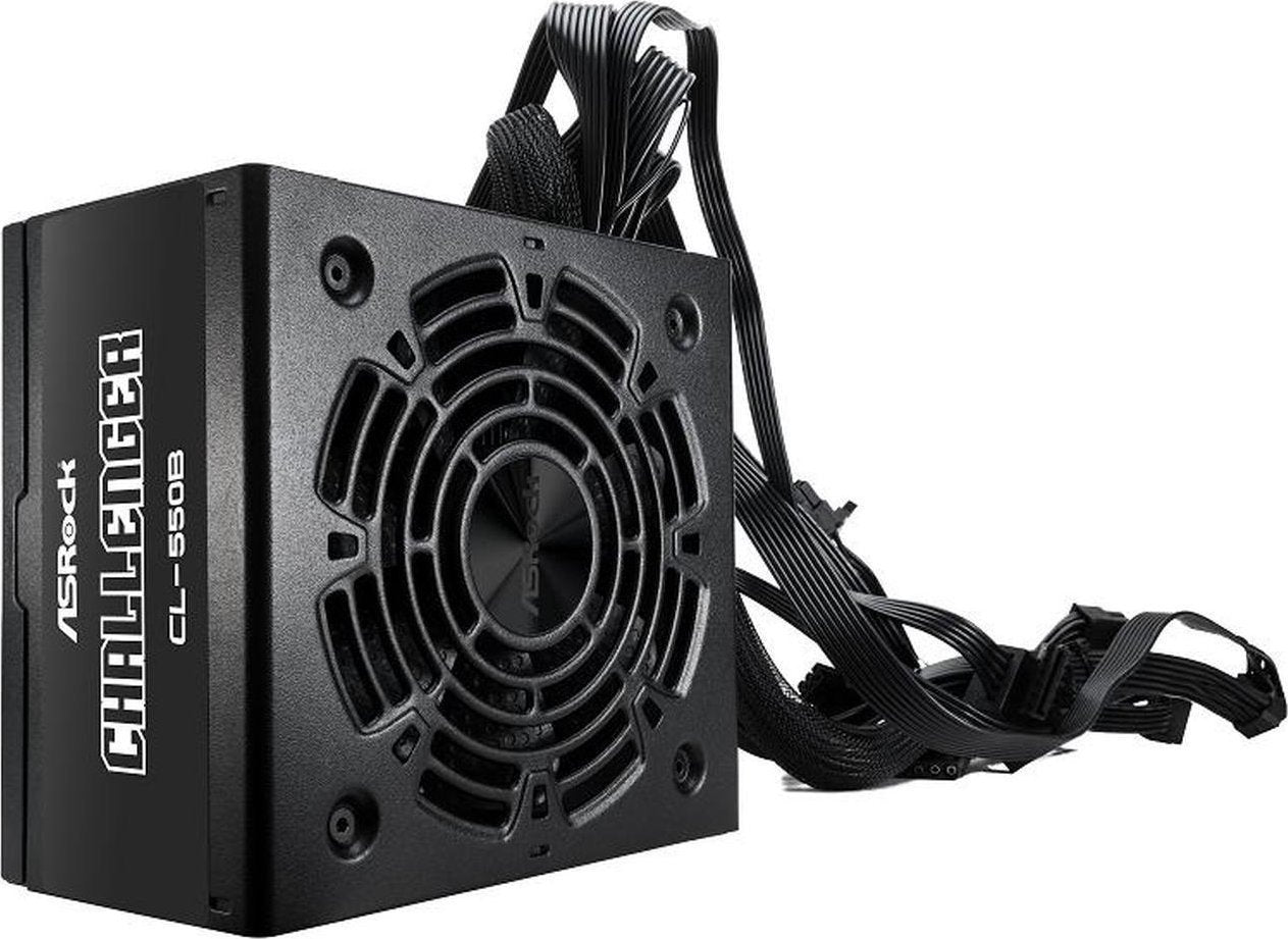 ASRock FUENTE ALIMENTACION ASROCK CL-550B,PSU,550W,80 PLUS BRONZE,120MM,ACTIVE PFC,PCI-E (6+2 pin)x4,SATA (5 pin)x4 - imagen 3