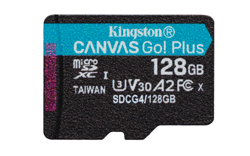 Kingston Technology 128GB microSDXC Canvas Go Plus Gen4 200R A2 U3 Paquete individual sin ADP - imagen 1