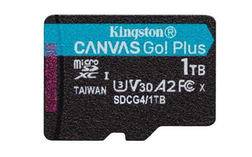 Kingston Technology 1 TB microSDXC Canvas Go Plus Gen4 200R A2 U3 Paquete individual sin ADP - imagen 1