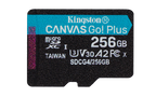 Kingston Technology 256 GB microSDXC Canvas Go Plus Gen4 200R A2 U3 Paquete individual sin ADP - imagen 1