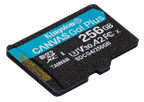 Kingston Technology 256 GB microSDXC Canvas Go Plus Gen4 200R A2 U3 Paquete individual sin ADP - imagen 2