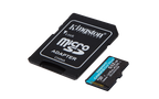 Kingston Technology Tarjeta microSDXC Canvas Go Plus Gen4 de 512 GB, 200 MB/s, A2 U3 V30 y adaptador - imagen 3