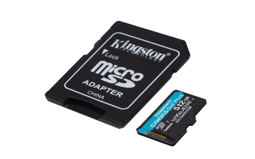 Kingston Technology Tarjeta microSDXC Canvas Go Plus Gen4 de 512 GB, 200 MB/s, A2 U3 V30 y adaptador - imagen 3