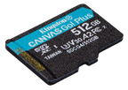 Kingston Technology 512 GB microSDXC Canvas Go Plus Gen4 200R A2 U3 Paquete individual sin ADP - imagen 2