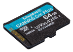 Kingston Technology 64GB microSDXC Canvas Go Plus Gen4 200R A2 U3 Paquete individual sin ADP - imagen 2