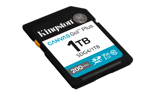 Kingston Technology 1TB SDXC Canvas Go Plus Gen4 200MB/s C10 UHS-I U3 V30 - imagen 2