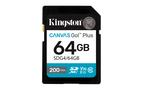 Kingston Technology 64GB SDXC Canvas Go Plus Gen4 200MB/s C10 UHS-I U3 V30 - imagen 1
