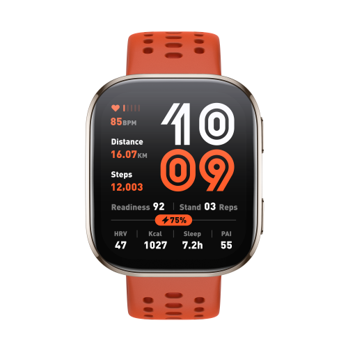Amazfit Bip 6 Red 5 cm (1.97") AMOLED Digital 390 x 450 Pixeles Pantalla táctil Plata GPS (satélite) - imagen 1
