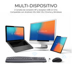 SUBBLIM Teclado con ratón COMBO DUAL OFFICE PROWAVE BLACK - imagen 3