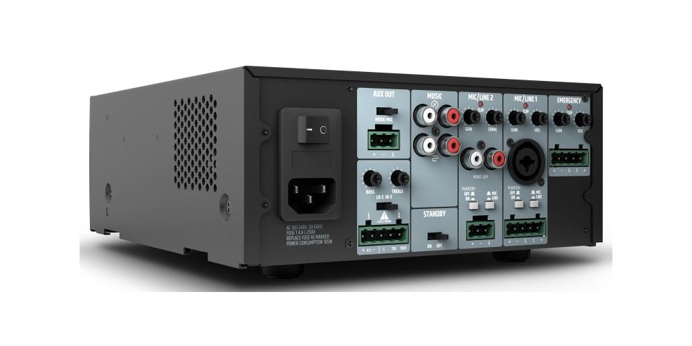 LD SYSTEMS INTEGRATION SERIE IMA (LDIMA240) INSTALLATION MIXING AMPLIFIER 240W 4 OHMS /100V/70V WARRANTY 5 YEARS (PU6) - imagen 3