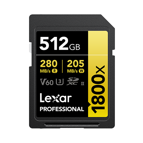 Lexar Professional 1800x 512 GB SDXC UHS-II Clase 10 - imagen 1