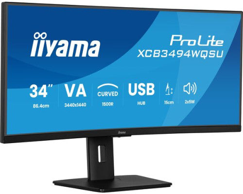 Iiyama MONITOR IIYAMA 34 PULGADAS,UWQHD,1500R,120HZ,ALTAVOCES,VESA,