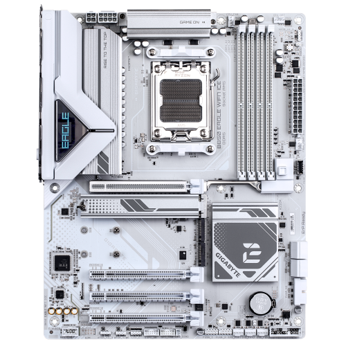 GIGABYTE B850 EAGLE WIFI7 ICE Placa base - Procesadores AMD Ryzen serie 9000, VRM digital de 8+2+2 fases, hasta 8200 MHz DDR5 (O.C.), 1x M.2 PCIe 5.0 + 2x M.2 PCIe 4.0, Wi-Fi 7, LAN 2.5 GbE, USB 3.2 Gen 2 - imagen 2