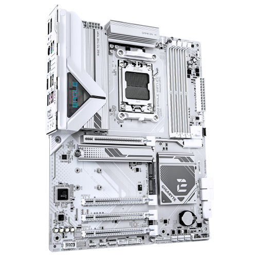 GIGABYTE B850 EAGLE WIFI7 ICE Placa base - Procesadores AMD Ryzen serie 9000, VRM digital de 8+2+2 fases, hasta 8200 MHz DDR5 (O.C.), 1x M.2 PCIe 5.0 + 2x M.2 PCIe 4.0, Wi-Fi 7, LAN 2.5 GbE, USB 3.2 Gen 2 - imagen 3