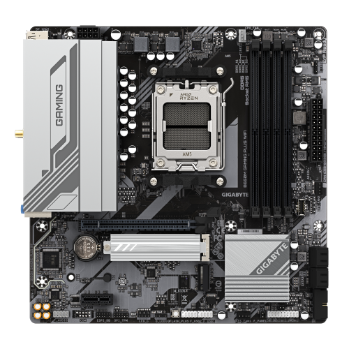 GIGABYTE B650M GAMING PLUS WIFI Placa base - Procesadores AMD Ryzen 9000, VRM de 5+2+2 fases, hasta 8000 MHz DDR5, 2xPCIe 4.0 M.2, LAN 2.5GbE, WIFI 6E, USB 3.2 Gen 1 - imagen 2