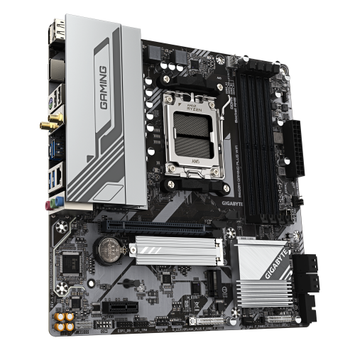 GIGABYTE B650M GAMING PLUS WIFI Placa base - Procesadores AMD Ryzen 9000, VRM de 5+2+2 fases, hasta 8000 MHz DDR5, 2xPCIe 4.0 M.2, LAN 2.5GbE, WIFI 6E, USB 3.2 Gen 1 - imagen 3