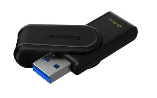 Kingston Technology DataTraveler 64GB Portable USB 3.2 Gen 1 Exodia S (Black/Black) - imagen 2