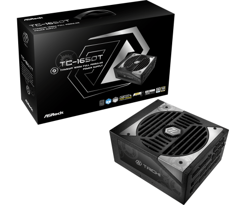 Asrock Taichi TC-1650T unidad de fuente de alimentación 1650 W 20+4 pin ATX ATX Negro - imagen 1