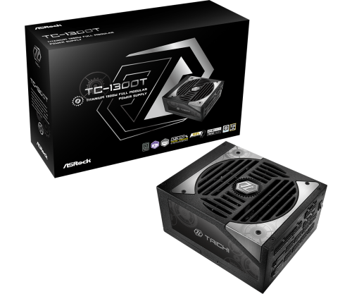 Asrock Taichi TC-1300T unidad de fuente de alimentación 1300 W 20+4 pin ATX ATX Negro - imagen 1