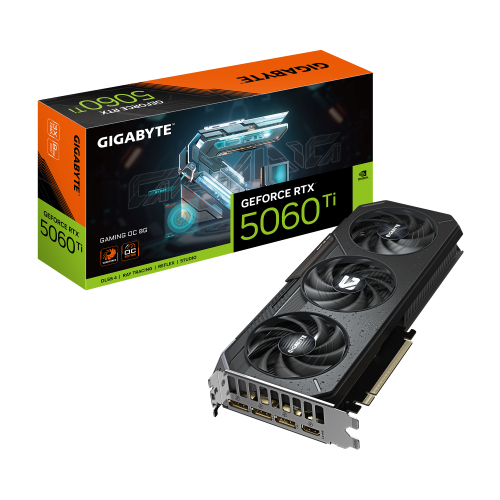 GIGABYTE GeForce RTX 5060 Ti GAMING OC 8G Tarjeta Gráfica – 8 GB GDDR7, 128 bits, PCI-E 5.0, 2647 MHz Frecuencia del núcleo, 3 x DisplayPort, 1 x HDMI, GV-N506TGAMING OC-8GD - imagen 1