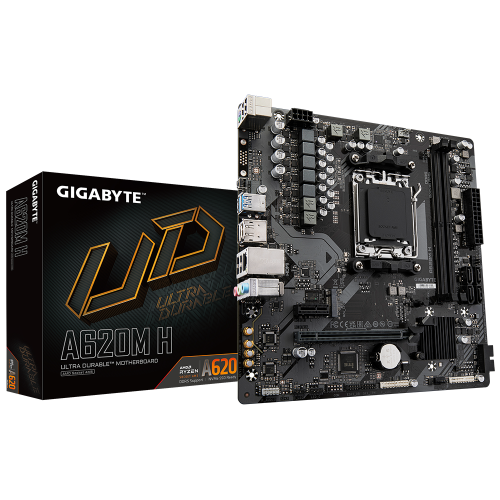 GIGABYTE A620M H placa base AMD A620 Zócalo AM5 micro ATX - imagen 1