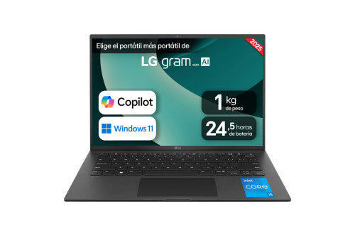 LG Gram 14Z90RU-G.AA55B ordenador portatil Intel® Core™ i5 i5-1334U Portátil 35,6 cm (14") WUXGA 16 GB LPDDR5-SDRAM 512 GB SSD Wi-Fi 6 (802.11ax) Windows 11 Home Negro - imagen 2