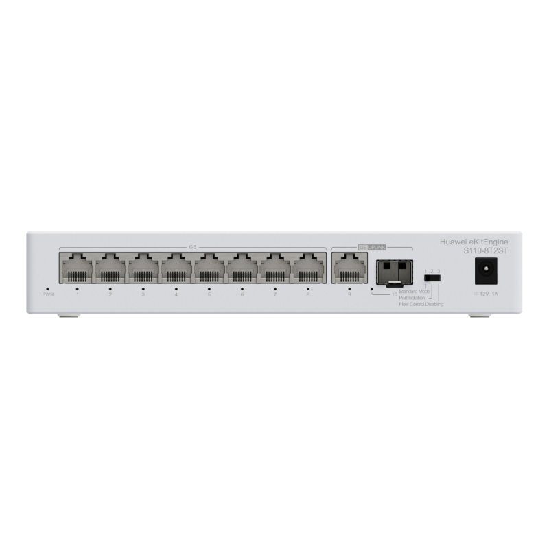 HUAWEI S110-8T2ST (8*10/100/1000BASE-T PORTS, 1*GE SFP PORT, 1*10/100/1000BASE-T PORT) - imagen 2