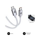 SUBBLIM CABLE OPTIMUS 60W C-C 1m WHITE - imagen 1