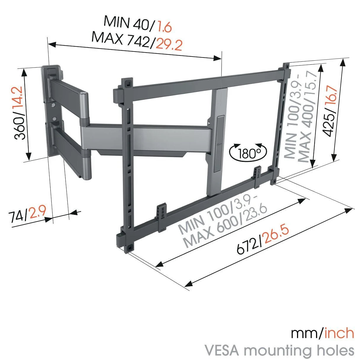 VOGELS TVM5845 FULL MOTION+ MOUNT XL - imagen 2