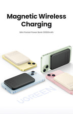 Ugreen 25208 batería externa 10000 mAh Cargador inalámbrico Beige - imagen 2