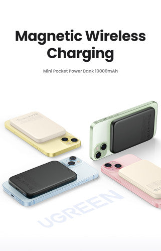 Ugreen 25208 batería externa 10000 mAh Cargador inalámbrico Beige - imagen 2