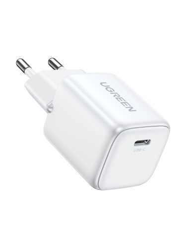 Ugreen Nexode Mini 30W PD GaN Tech Charger White Auriculares, Teléfono móvil, Ratón, Batería portátil, Tableta, Teléfono Blanco Corriente alterna Carga rápida Interior - imagen 1