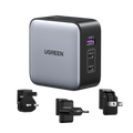 Ugreen 65W Nexode GaN Auriculares, Teléfono móvil, Portátil, Reloj inteligente, Tableta Gris USB Carga rápida Interior - imagen 1