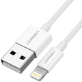 Ugreen cable USB 2.0 A lightning 2m, 5V/2.4A iPhone 7 / 7plus / 6S/ 6 / 6 Plus, iPhone 5s/5c/5, iPad Mini/Mini 2, iPad 1 m Blanco - imagen 1