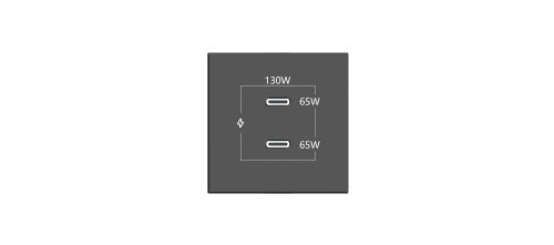 KRAMER CONNECT - ROOM CONNECTIVITY BLACK 2 PORTS USBC 130W (