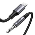 Ugreen 70509 cable de teléfono móvil Plata 1 m 3,5mm Lightning - imagen 1