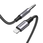 Ugreen 70509 cable de teléfono móvil Plata 1 m 3,5mm Lightning - imagen 2