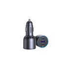 Ugreen 75W 3-Port Fast Car Charg gray Ordenador portátil, Teléfono móvil, Reloj inteligente, Tableta, Teléfono Gris Encendedor de cigarrillos Carga rápida Auto - imagen 1