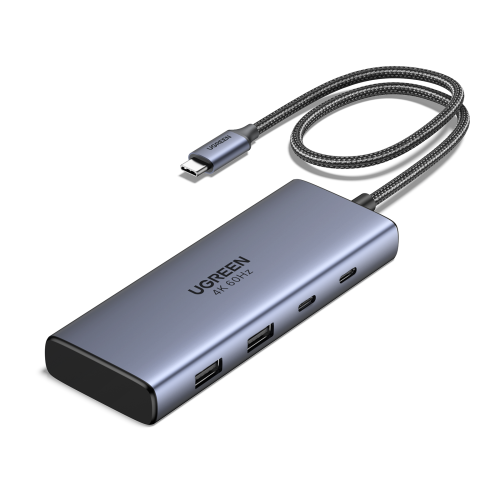 Ugreen 7-in-1 USB-C Hub CM498 Acoplamiento Base Gris - imagen 1