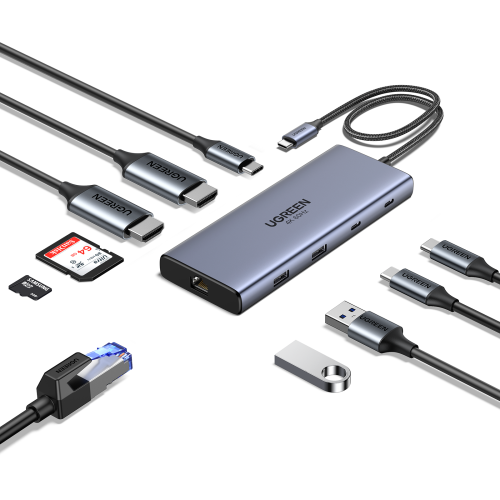 Ugreen REVODOK PRO 10 10IN1 HDMI DOCK Gris - imagen 2